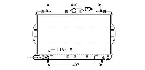 Handler.Part Radiator, engine cooling AVA HYA2088 1