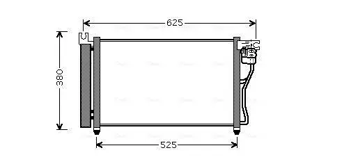 Handler.Part Condenser, air conditioning AVA HYA5164D 1