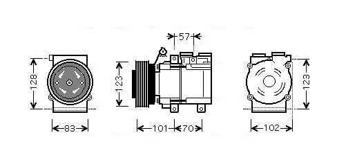 Handler.Part Compressor, air conditioning AVA HYAK219 1