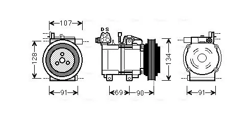 Handler.Part Compressor, air conditioning AVA HYK278 1