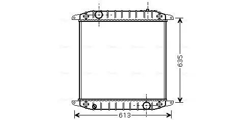 Handler.Part Radiator, engine cooling AVA IV2078 1