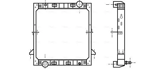 Handler.Part Radiator, engine cooling AVA IV2059 1