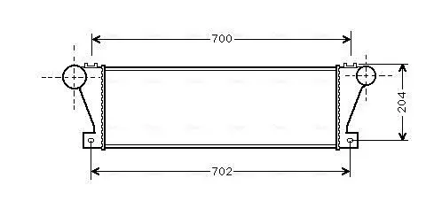 Handler.Part Intercooler, charger AVA IV4021 1