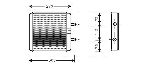 Handler.Part Heat exchanger, interior heating AVA IV6048 1