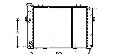 Handler.Part Radiator, engine cooling AVA JE2008 1