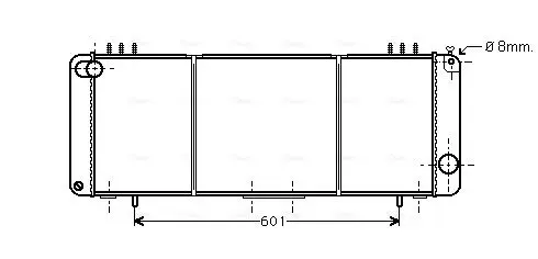 Handler.Part Radiator, engine cooling AVA JE2016 1