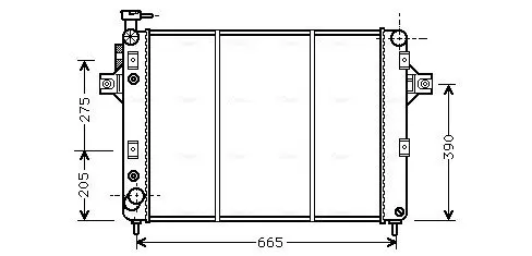 Handler.Part Radiator, engine cooling AVA JE2017 1