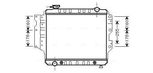 Handler.Part Radiator, engine cooling AVA JE2023 1