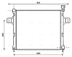 Handler.Part Radiator, engine cooling AVA JE2059 1