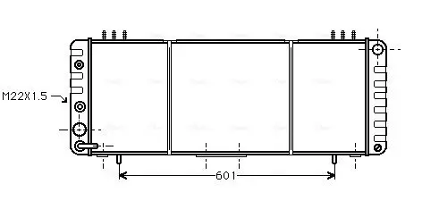 Handler.Part Radiator, engine cooling AVA JE2013 1