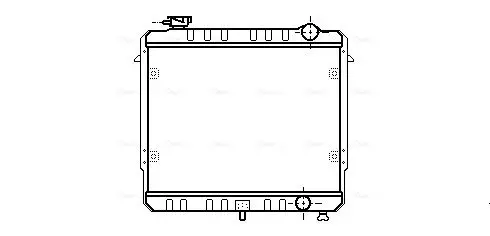 Handler.Part Radiator, engine cooling AVA JE2033 1