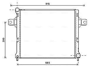 Handler.Part Radiator, engine cooling AVA JEA2064 1