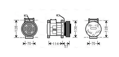 Handler.Part Condenser, air conditioning AVA JR5014 1