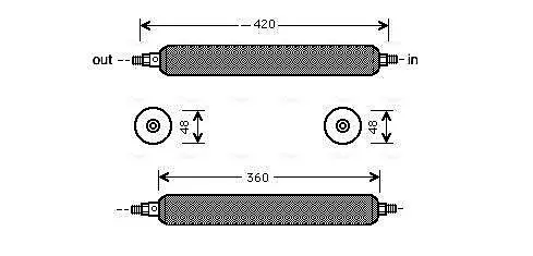 Handler.Part Dryer, air conditioning AVA JRD003 1