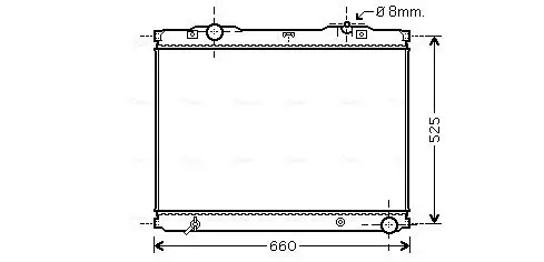 Handler.Part Radiator, engine cooling AVA KA2055 1