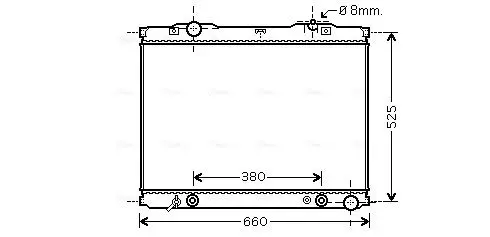 Handler.Part Radiator, engine cooling AVA KA2056 1