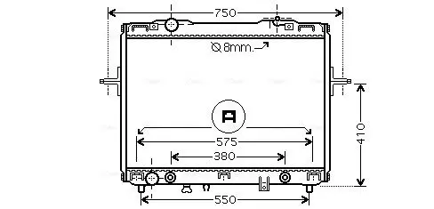 Handler.Part Radiator, engine cooling AVA KA2057 1