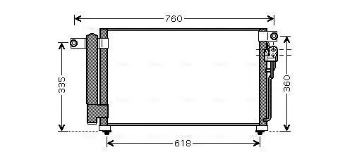 Handler.Part Condenser, air conditioning AVA KA5081D 1