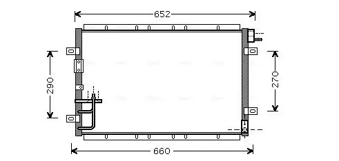 Handler.Part Condenser, air conditioning AVA KA5030 1