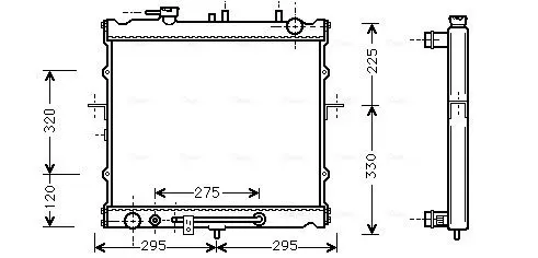 Handler.Part Radiator, engine cooling AVA KAA2023 1