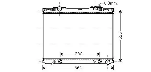 Handler.Part Radiator, engine cooling AVA KAA2139 1