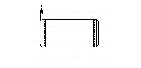 Handler.Part Heat exchanger, interior heating AVA LC6032 1