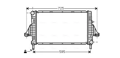 Handler.Part Radiator, engine cooling AVA MCA2006 1