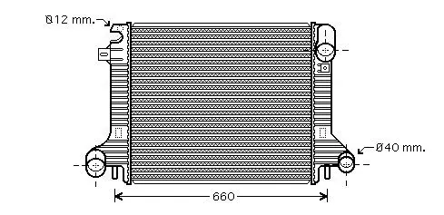 Handler.Part Radiator, engine cooling AVA ME2206 1