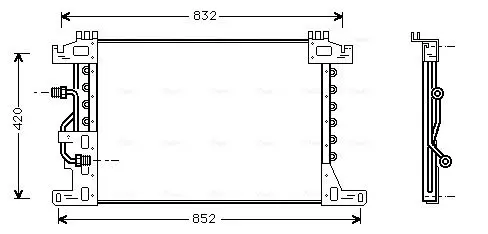 Handler.Part Condenser, air conditioning AVA MEA5144 1