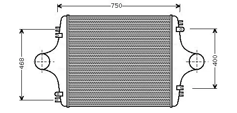 Handler.Part Intercooler, charger AVA MN4024 1