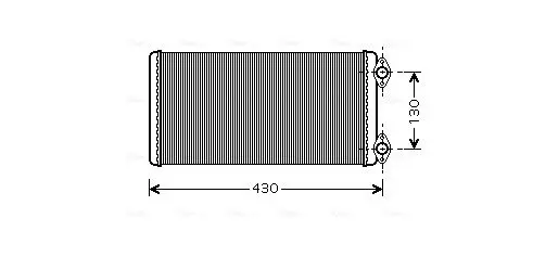 Handler.Part Heat exchanger, interior heating AVA MN6030 1