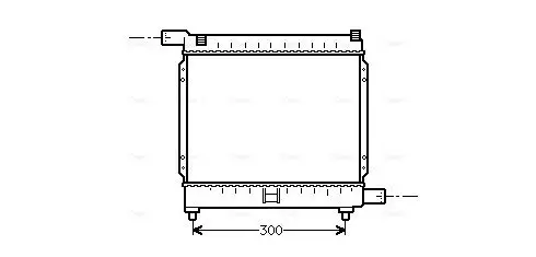 Handler.Part Radiator, engine cooling AVA MS2039 1