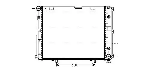 Handler.Part Radiator, engine cooling AVA MS2068 1