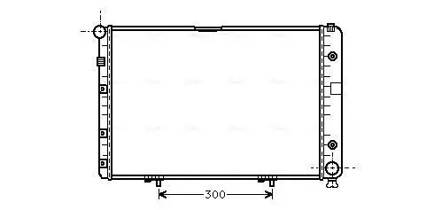 Handler.Part Radiator, engine cooling AVA MS2077 1