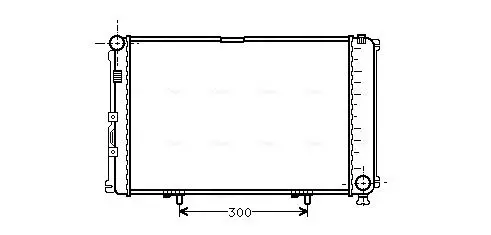 Handler.Part Radiator, engine cooling AVA MS2078 1