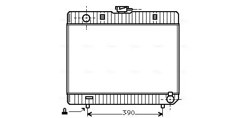 Handler.Part Radiator, engine cooling AVA MS2103 1