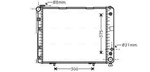 Handler.Part Radiator, engine cooling AVA MS2178 1