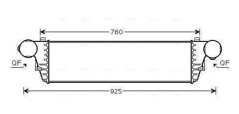 Handler.Part Intercooler, charger AVA MS4380 1