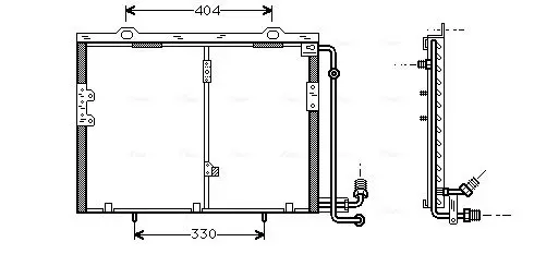 Handler.Part Condenser, air conditioning AVA MS5290 1