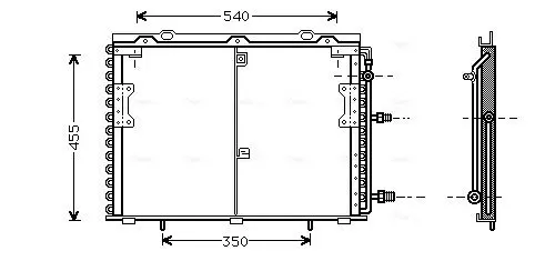 Handler.Part Condenser, air conditioning AVA MS5221 1