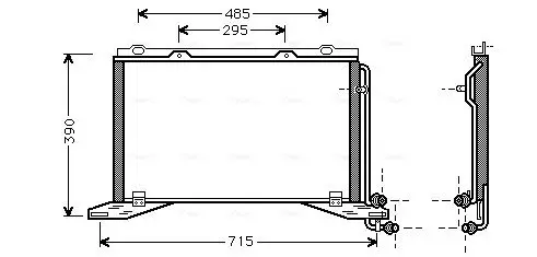 Handler.Part Condenser, air conditioning AVA MS5222 1