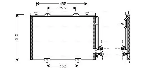 Handler.Part Condenser, air conditioning AVA MS5232 1