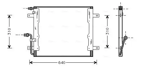 Handler.Part Condenser, air conditioning AVA MS5262 1