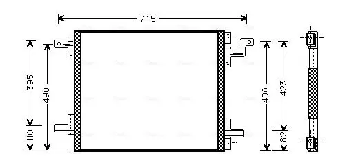 Handler.Part Condenser, air conditioning AVA MS5270 1