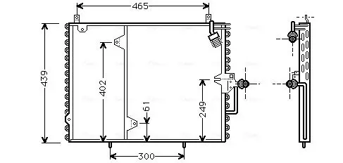 Handler.Part Condenser, air conditioning AVA MS5160 1