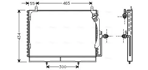 Handler.Part Condenser, air conditioning AVA MS5161 1