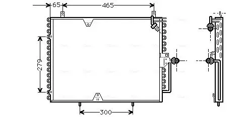 Handler.Part Condenser, air conditioning AVA MS5170 1