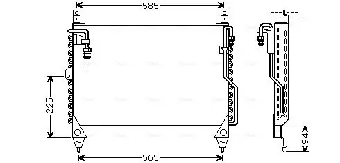 Handler.Part Condenser, air conditioning AVA MS5242 1