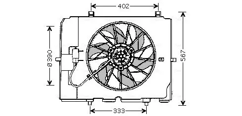 Handler.Part Fan, radiator AVA MS7502 1