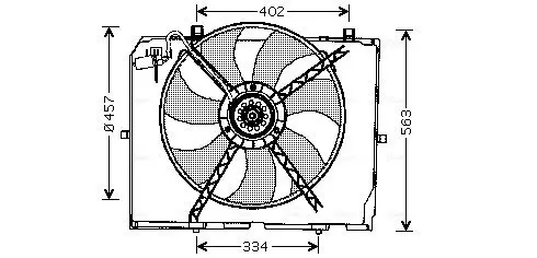 Handler.Part Fan, radiator AVA MS7503 1